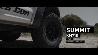 KMC Wheels Summit KM718 Satin Black Grey Tint Raptor