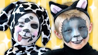 Pets and Farm Animals Face Paints! | Easy Animal Face Paint for Kids | We Love Face Paint