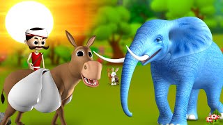 ఏనుగు గాడిద యొక్క స్నేహం Donkey \u0026 Elephant's Friendship Telugu Moral Stories | Fairy Tales | JOJO TV