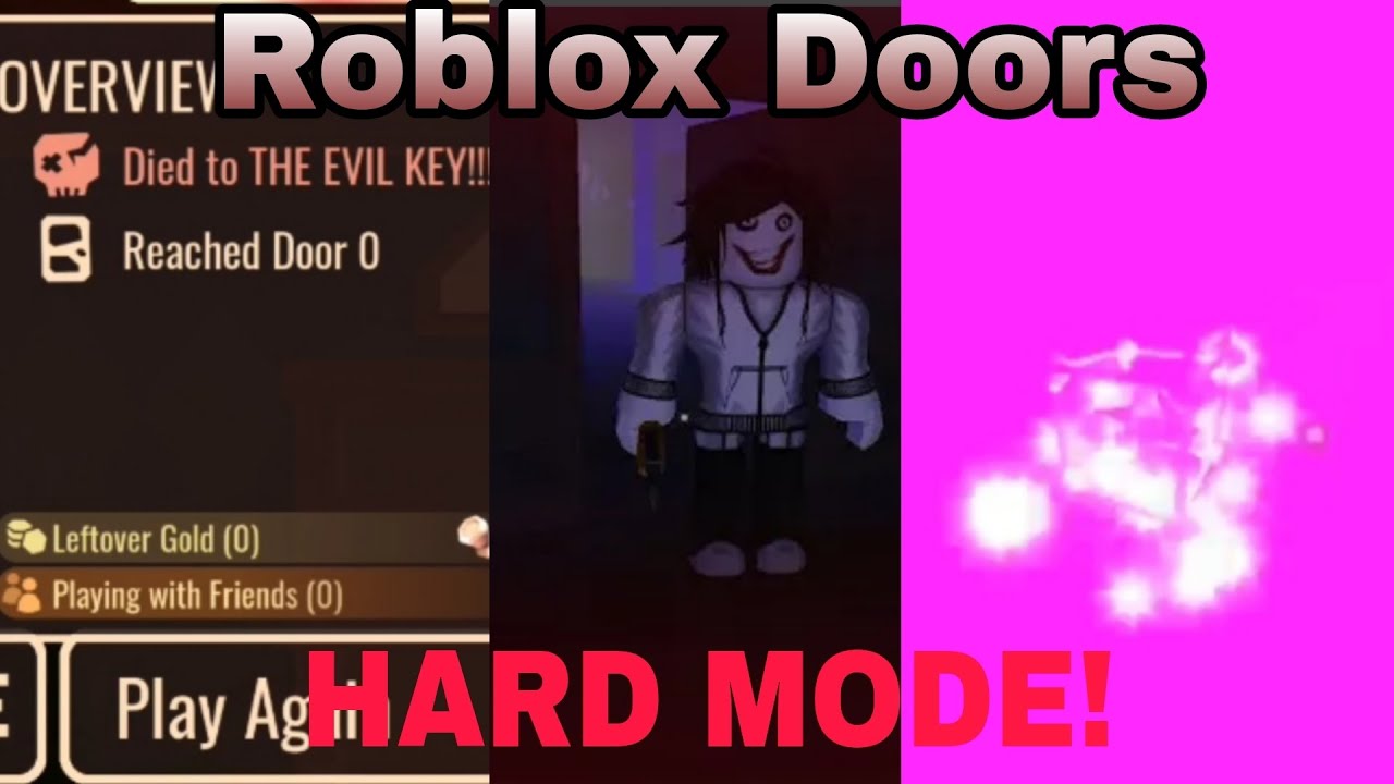 HARD MODE!! - Jumpscares - ROBLOX DOORS - YouTube