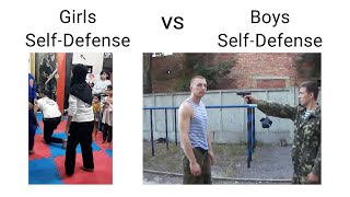 Girls Self-Defense vs Boys Self-Defense