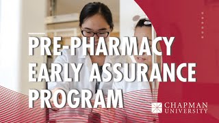 Pre-Pharmacy Freshman Early Assurance Program