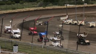 2024 600cc Mini Sprints heat and main at Rad Torque Raceway, June 8