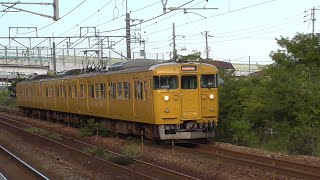 JR西日本 115系300番台岡オカD-23編成 1822M普通播州赤穂 北長瀬駅到着