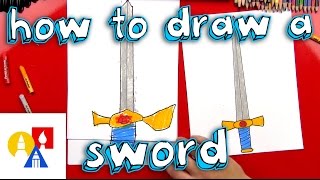 How To Draw A Sword With A Ruler (for young artists)