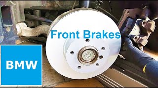 How to Replace Front Brake Pads and Rotors in BMW F30 320i 328i 330i 335i Ceramic Brakes