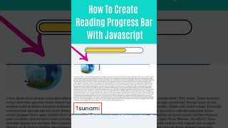 How To Create Reading Progress Bar with Javascript