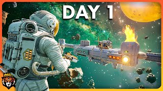 DAY 1 in this NEW Deep Space Survival Game...