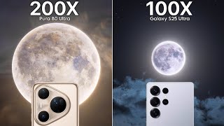 Huawei Pura 80 Ultra VS Samsung Galaxy S25 Ultra Live Zoom Test Comparison