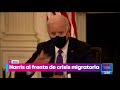 Joe Biden pone al frente de la crisis migratoria a Kamala Harris | Noticias con Yuriria Sierra