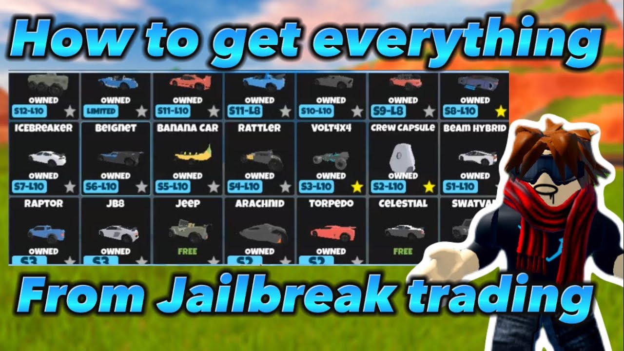 Jailbreak Guide To Trading Up To Everything! #jailbreaktrading #roblox ...