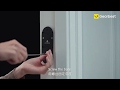 360 D819 AI Face Recognition WiFi Smart Video Doorbell - Black