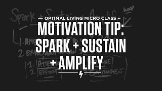 Micro Class: Motivation Tip: Spark + Sustain + Amplify