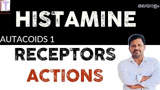 Autacoids Histamine receptors and actions Malayalam Autacoids malayalam Histamine Malayalam