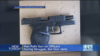 Man Pulls Gun On Officers During Struggle, But Gun Jams