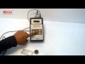 coating thickness gauge, powder coating thickness tester, model Micron Gauge, kiran electronics