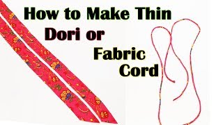 How to Make Thin Dori / Cord | Sewing for Beginners