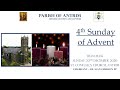 Holy Mass (10am Live) – 4th Sunday of Advent – Sunday 20th December 2020