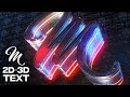 After Effect Tutorial 2023 | After Effects 3D Text Animation Tutorial (Free Template)