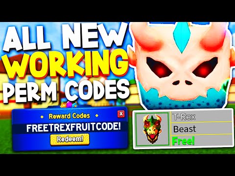 *NEW* ALL FREE PERMANENT TREX FRUIT CODES in ROBLOX BLOX FRUITS CODES