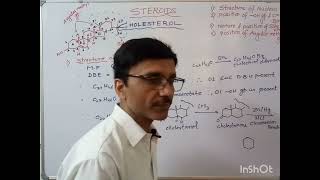 Steroids: Structural elucidation of Cholesterol