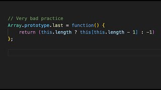Optimize JS: don't modify constructor prototype from the specification