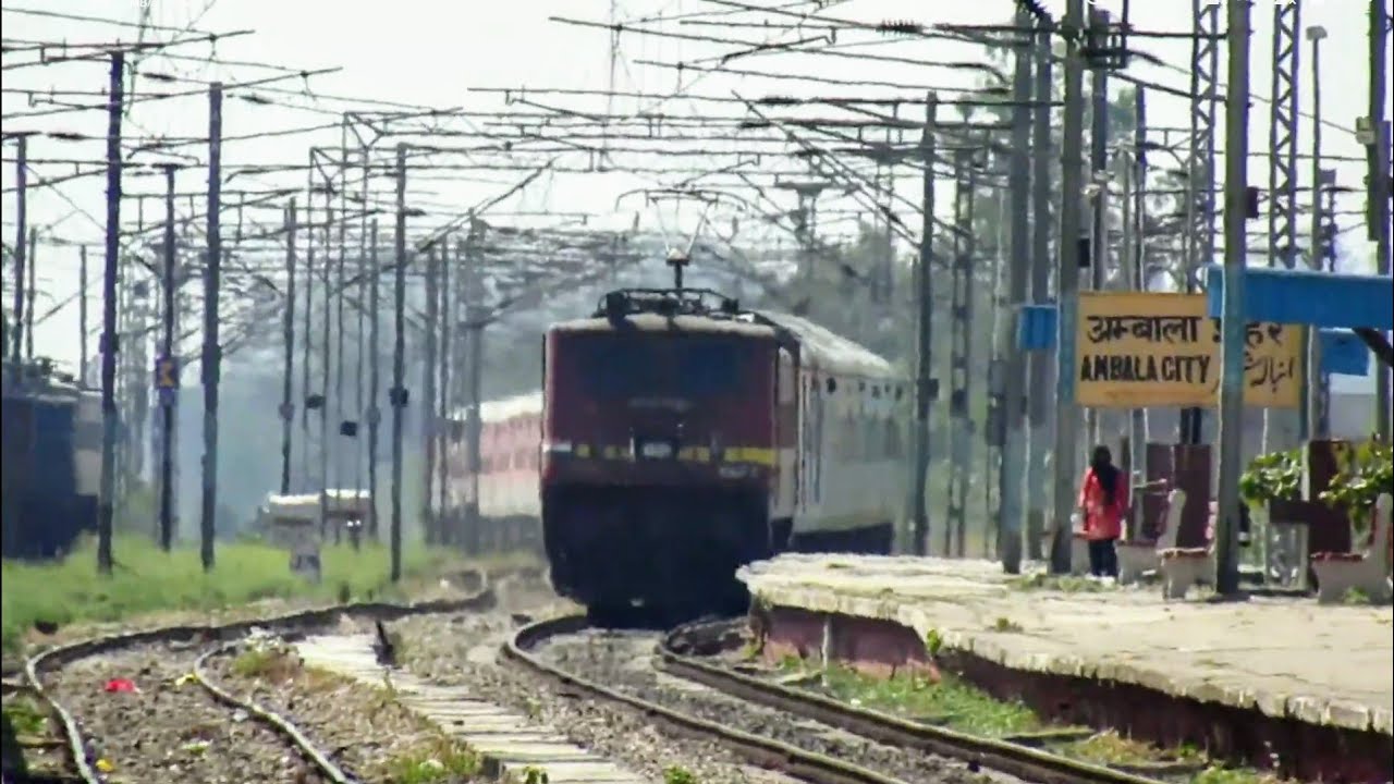 12380 AMRITSAR - SEALDAH JALLIANWALA BAGH EXPRESS CROSSING AMBALA CITY ...