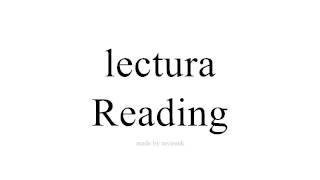 Научете испански   Reading