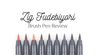 Zig Fudebiyori Brush Pen Review for Handlettering