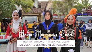 MABAR MARCHING BAND DARMA WINONG || MMB PASUCEN || ABABIL WEDARIJAKSA || KARNAVAL HUT ABADIYAH GABUS