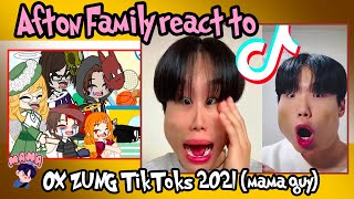 Afton Family React to Funny ox zung TikToks 2021 mama guy Gacha Club
