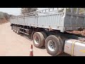 demonstrating reversing skills on a hill with a howo truck