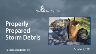 Properly Prepared Storm Debris - Storm Recovery