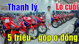 THANH LÝ MOTOR LÔ CUỐI R15VM CBR150 CŨ VÀ MỚI R15V3 SỐC 5 TRIỆU XE MÁY GIÁ RẺ