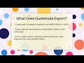 what does guatemala export central america uncovered