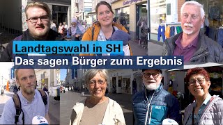 Landtagswahl in Schleswig-Holstein: Das sagen Bürger zum Wahlergebnis