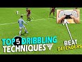 TOP 5 DRIBBLING TECHNIQUES FOR BEATING DEFENDERS IN EA FC 24 - COMPLETE DRIBBLING TUTORIAL