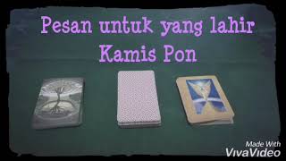 Pick 3 cards 🎁 : pesan semesta lahir Kamis Pon.