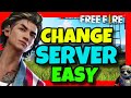 How To CHANGE SERVER In Free Fire MAX ✅ 2024 Step By Step Guide - Switch SERVER Easy And Fast