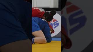 Maria GUEDEZ (VEN) vs Elmira KAKHRAMANOVA (FIAS 1) at the World Sambo Championships in Armenia