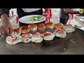 ultimate egg burger making vadodara’s famous bhau omllette indian street food