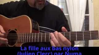 La fille aux bas nylon (Julien Clerc) Guitar acoustic cover 1984