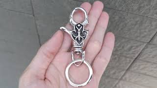 Tribal Sterling Silver Key Chain