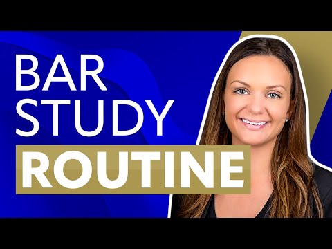 What To Include In Your Bar Exam Study Schedule - YouTube