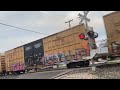 northbound union pacific mix freight train at houston street in buda texas on 2 12 25