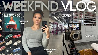 WEEKEND vlog ۶ৎ | first weekend of 2025, working out, realistic daily life, nail salon \u0026 more!