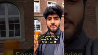 Foreigners Trying Hajmola For The First Time 🇮🇳 #foodvideos #reaction #hajmola #food #indiansnacks