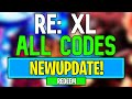 New RE: XL Codes | Roblox RE XL Codes (July 2024)