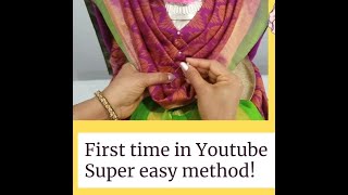 Quick and Easy Varamahalakshmi saree draping & decoration / How to drape saree for varalakshmi pooja