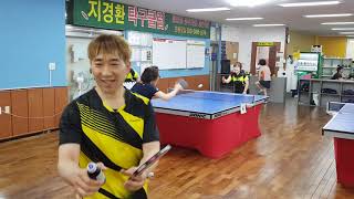 지경환탁구클럽리그전 2019. 5. 5. 예선1조 서현호:지경환  김미영:염정인   청주 ♡♡♡탁구사랑♡♡♡ table tennis